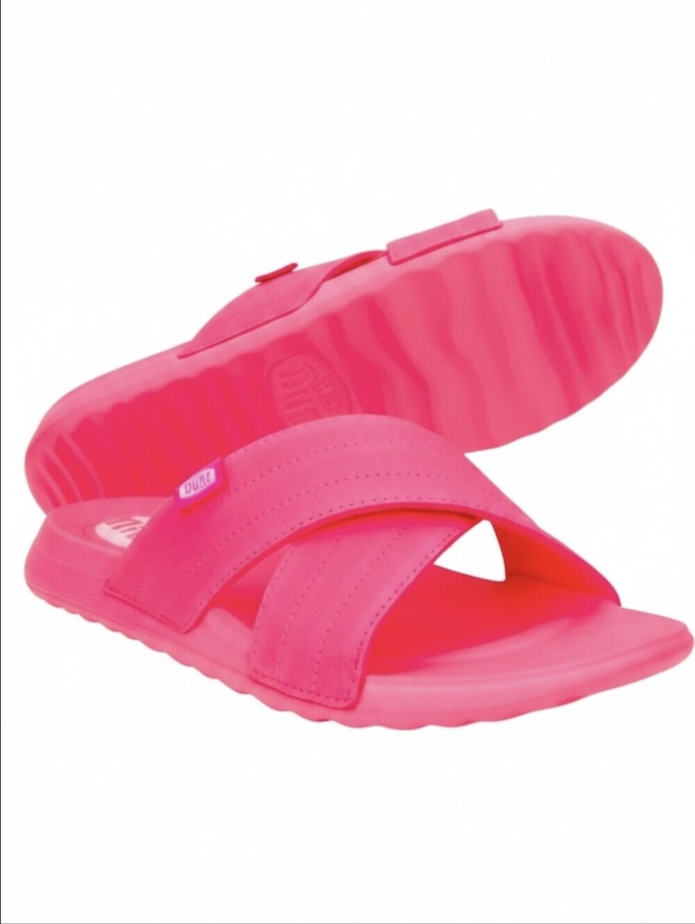 Hey Dude | Christi Electric Pink Flat Slide Mono Sandals NEW WITH BOX! SIZE 6